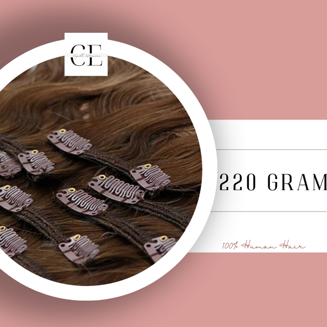 220 gram clip shop in hair extensions